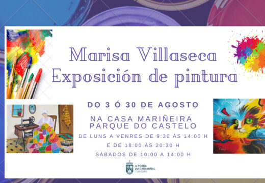 Marisa Villaseca volve desprega-la súa arte na Casa Mariñeira pobrense